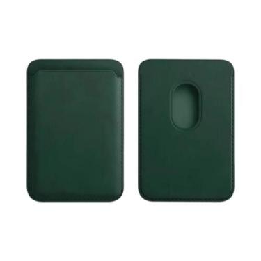 Imagem de Capa Magnética de Couro para iPhone 16 Pro Max 15 14 13 12, Porta Cart