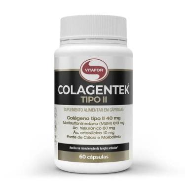 Imagem de Colagentek Tipo II Vitafor 120 Cáps Com MSM e Ácido Hialurônico