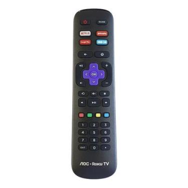 Imagem de Controle Remoto MXT Compatível AOC Philco Roku Netflix