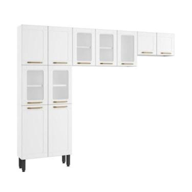 Imagem de Cozinha Completa Compacta de Aço 11 Portas Colors Bertolini, Branco