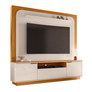 Imagem de Estante Home Theater Nilo Cinamomo/Off White - Madetec