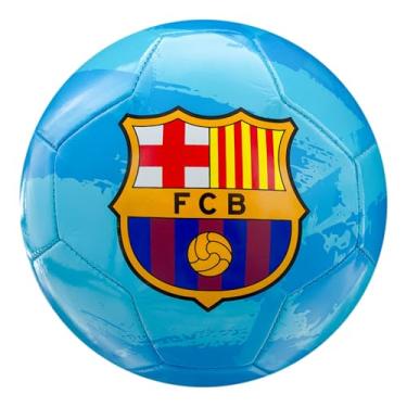 Imagem de Icon Sports Bola de futebol oficialmente licenciada FC Barcelona tamanho 5 com pincel azul petróleo
