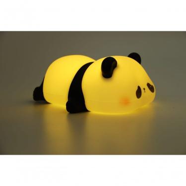 Imagem de Luminária Led Infantil Panda de Silicone com Luz Suave Sensor de Toque e Troca de Cores Petrin