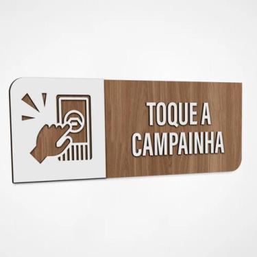 Imagem de Placa Sinalização Indicativa Toque A Campainha - Genérico