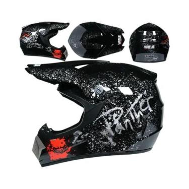Imagem de Capacete De Moto Off-road Para Crianças, Capacete De Segurança Para Mo