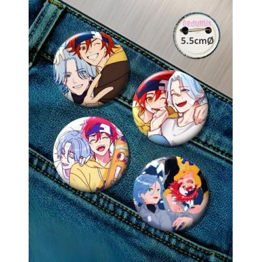 Imagem de Botton GEDUMIX Anime Sk8 The Infinity 1.0 - 4 Peças, 5.5cmØ Alfinete