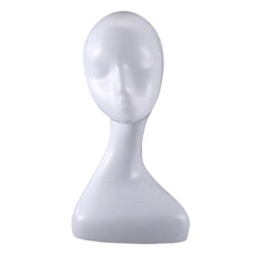 Imagem de Suporte para peruca de 4 tipos F Fityle com manequim e suporte para exibição de joias – B