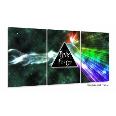 Imagem de Quadro Decorativo Pink Floyd Logo 120c60 3 peças