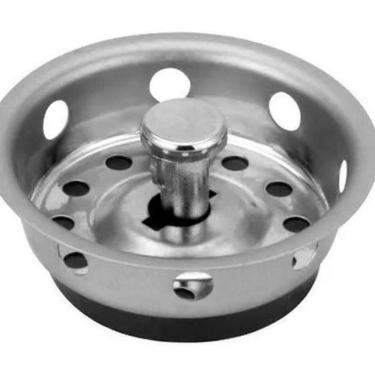 Imagem de Cesto Cestinho Ralo Ralinho Inox Pia Valvula Americana 3 1/2