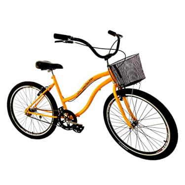Imagem de Bicicleta aro 26 Summer tropical urbana s/marchas amarelo