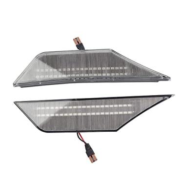 Imagem de 2 peças lentes fumê LED marcador lateral luzes de carro para Honda Civic 2016 2017 2018 2020 OE#34300-TET-H01 refletor automático luzes de seta