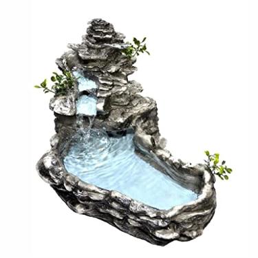 Imagem de Fonte de água decorativa cascata laguinho lago com bomba Bivolt