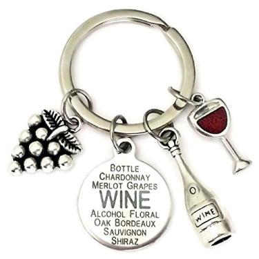 Imagem de Kit's Kiss - Chaveiro de Vinho, Vermelho, Adultos, Amantes de Vinho