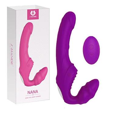 Imagem de Nana S-Hande Vibrador Strapless Controle Remoto 9 Modos de Vibração a Prova D'Água 21,8 x 3,1 cm