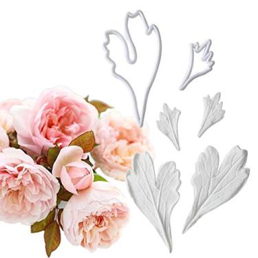 Imagem de Molde de silicone Ranunculus asiaticus Floral Pétala All-purpose Veiner Mold para folhas de flores de goma para decoração de bolos, chocolate, artesanato de açúcar, decoração de bolo, argila
