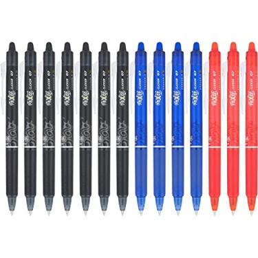 Imagem de PILOT FriXion Clicker Canetas de tinta gel apagáveis, recarregáveis e retráteis, ponta fina, tinta sortida, 14 unidades (17213)