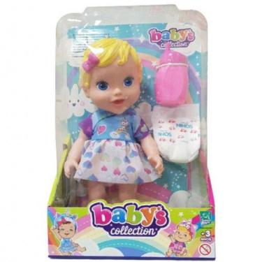 Imagem de Boneca Faz Xixi Com Mamadeira Babys Collection +3 Super Toys - Cotipla
