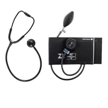 Imagem de Esfigmomanômetro Aparelho De Pressão + Estetoscópio Bic