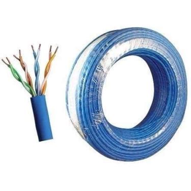 Imagem de Cabo Para Internet 100 Metros Gratis 50 Conectores Alta Qual