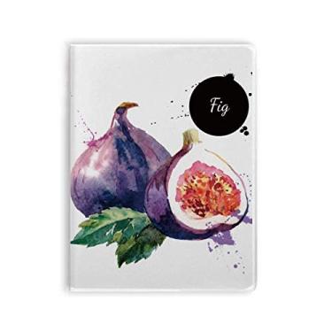 Imagem de Caderno de anotações em aquarela saudável Fig Fruit Tasty
