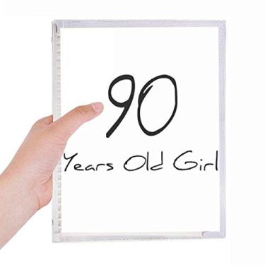 Imagem de Caderno de longevidade, folhas soltas para meninas de 90 anos de idade, agenda recarregável