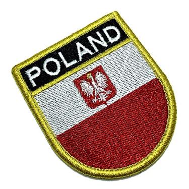 Imagem de BP0211EV 01 Bandeira Polônia Patch Bordada Fecho de Contato