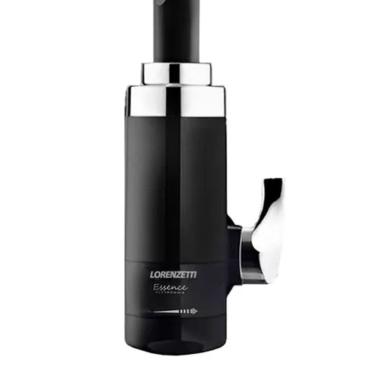 Imagem de Torneira Elétrica Essence Lorenzetti Parede 220V Preta/Cro.