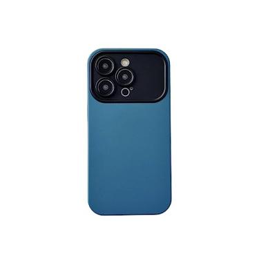 Imagem de Fashion Simple Contrast Color Skin Sense Large Window 2 in 1 Package Full Case Protective Phone Case for iPhone 14 13 Pro Max XS Max, Dark Blue, For iphone 11pro max