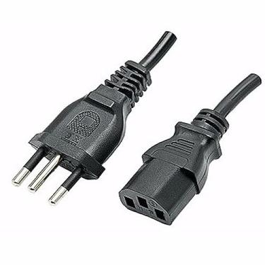 Imagem de Cabo De Força Tripolar Para Computador E Fonte de Alimentaçao 1,20m Nbr