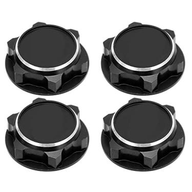 Imagem de Porcas De Roda Sextavada De Liga De Alumínio Leve 17 Mm Para Carro RC 1/8, Porca Sextavada à Prova De Poeira Anti-solta(黑色)