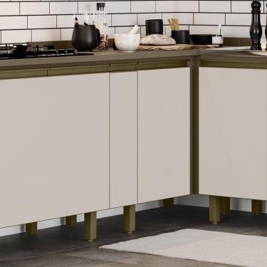 Imagem de Balcão Condimentos 20cm 1 Porta com Tampo Alice Duna/Cristal