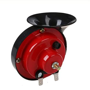 Imagem de Buzina de ar super alta 1 par 110DB buzina de ar de carro alta 12V trompete super buzina para caminhões buzina de veículo buzina elétrica de dois tons caracol buzina de ar apito kit de buzinas de trem (cor: 1pcsBLACK, tamanho: 12V)
