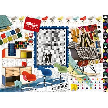 Imagem de Ravensburger Puzzle 2D 1000 elementów: Eames Design Classics Krzesła, Stary design
