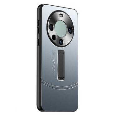 Imagem de LXURY Capa para Huawei Mate 60 Pro+/60 Pro/60, capa traseira de liga de alumínio com cobertura total para lentes de proteção fosco anti-impressão digital, azul, 60 Pro