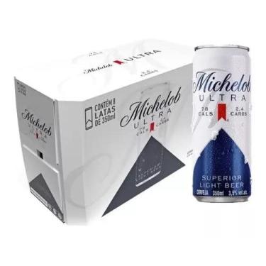 Imagem de Cerveja Michelob Ultra Lata 350ml - Pack com 8 Unidades