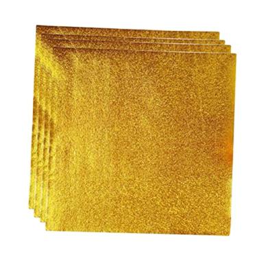 Imagem de Beavorty 500 Unidades doce de chocolate dourado papel de embrulho de embalagens de doces de chocolate achocolatado gold embrulho de doces decoração dourada folha de ouro Natal