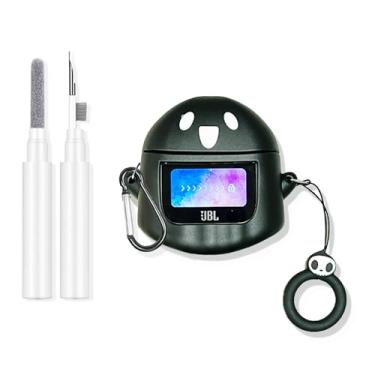 Imagem de SKPY Capa de proteção durável de fantasma de desenho animado 3D compatível com JBL Tour Pro 2 silicone macio com mosquetão ferramentas de limpeza de anel antiperda para meninos meninas mulheres homens