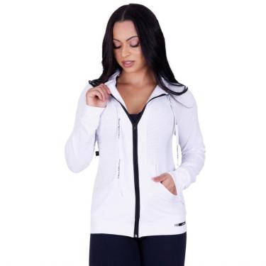 Imagem de Casaco Feminino Fitness Esportivo Dry Aero Capuz e Bolso Orbis - Amarelo Neon, M-Unissex