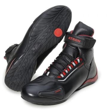 Imagem de Tenis Motociclista Cano alto Couro forro tex espumado 56311BATR (Preto, BR, Adulto, Numérico, 41)