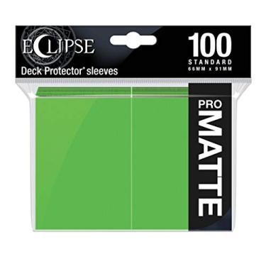 Imagem de Ultra Pro E-15618 Eclipse mangas foscas padrão, pacote com 100, verde limão