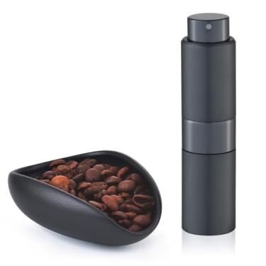 Imagem de Lulupack Copo dosador de grãos de café com frasco de spray de 20 ml, copos medidores de café e kit de spritzer de grãos de café expresso