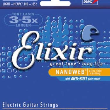 Imagem de Encordoamento 010 Light Heavy Para Guitarra Elixir