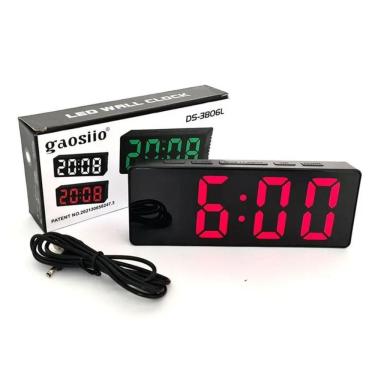 Imagem de Relógio Despertador Led Lcd De Mesa Digital Usb / pilhas 