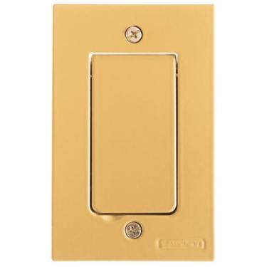 Imagem de Tampa 1 Posto 4x2 Piso Tramontina Modular Dourada