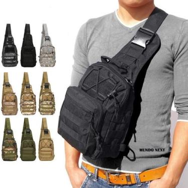 Imagem de Bolsa Masculina Transversal Lateral Ombro Bornal - Mundo Next, Tática 