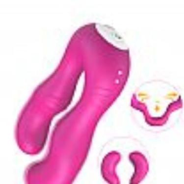 Imagem de Vibrador de Ponto G e Clitóris/Flexível com Controle Remoto -