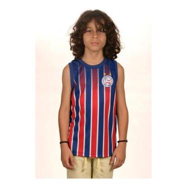 Imagem de Camisa Regata Bahia Tricolor Infantil E Juvenil Oficial - Natural, Tri