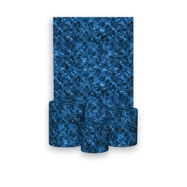 Imagem de Painel De Festa Vertical 1,50 x 2,20 + Trio De Capas Cilindro - Efeito