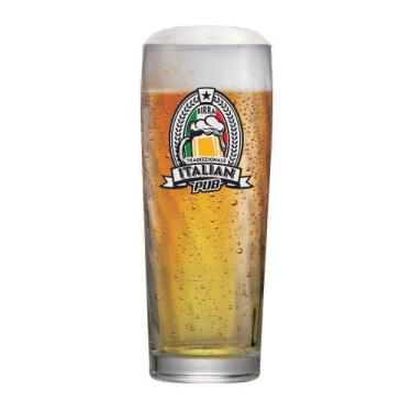 Imagem de Copo de Cerveja Frases Boteco de Vidro Italian Zurich 320ml - MeuCopo