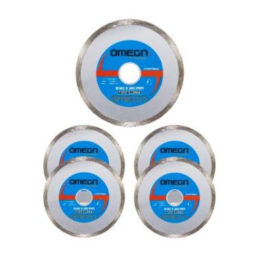 Imagem de Kit C/ 5 Disco de Corte Diamantado 110mm X 20mm P/ Serra Mármore - OME